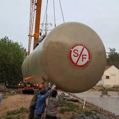 Large volume  FRP underground fuel storage tank design for gas stations from China